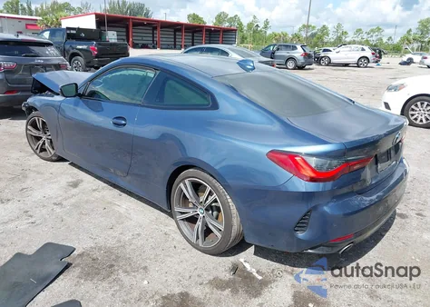 2022 BMW 430I z USA, uszkodzony, nr VIN WBA53AP04NCH79918
